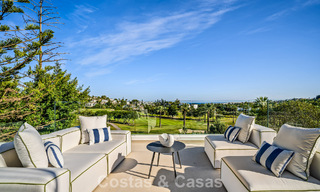 Move-in ready, state-of-the-art luxury villa for sale frontline golf in Nueva Andalucia’s Golf Valley, Marbella 781660 