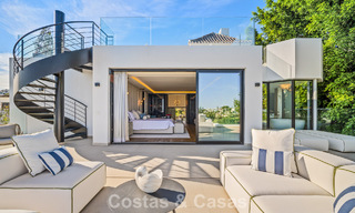 Move-in ready, state-of-the-art luxury villa for sale frontline golf in Nueva Andalucia’s Golf Valley, Marbella 781661 