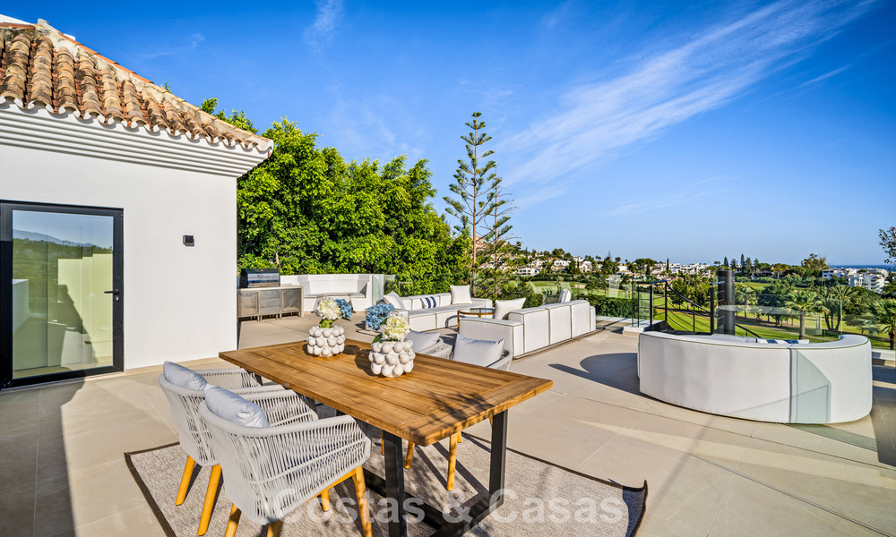 Move-in ready, state-of-the-art luxury villa for sale frontline golf in Nueva Andalucia’s Golf Valley, Marbella 781662