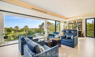 Move-in ready, state-of-the-art luxury villa for sale frontline golf in Nueva Andalucia’s Golf Valley, Marbella 781676 