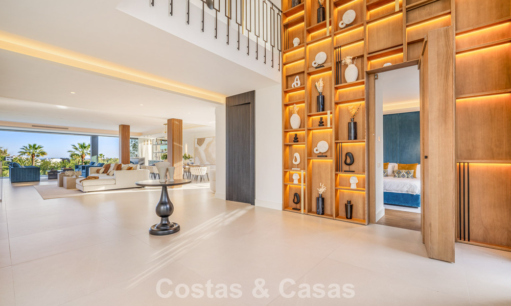 Move-in ready, state-of-the-art luxury villa for sale frontline golf in Nueva Andalucia’s Golf Valley, Marbella 781679