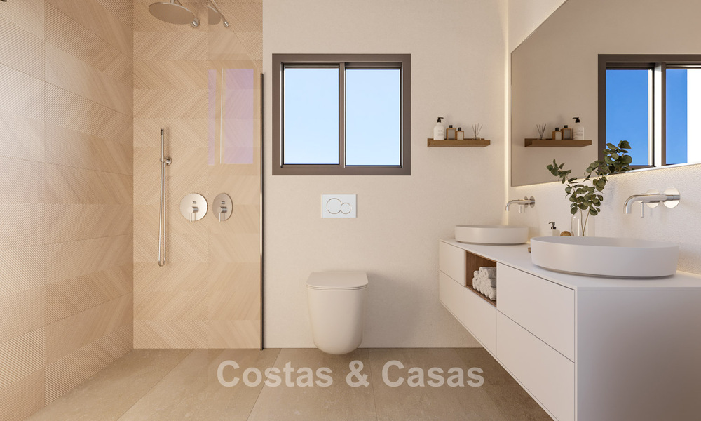New to the market! High-tech designer villas for sale in a sought-after golf setting near the centre of Estepona 781753