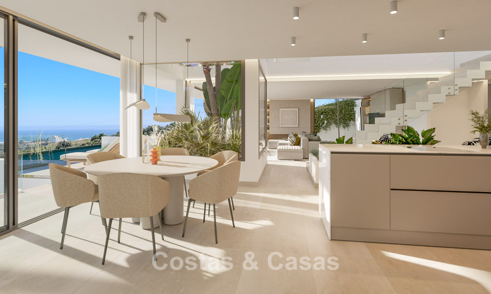 New to the market! High-tech designer villas for sale in a sought-after golf setting near the centre of Estepona 781762