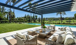Magnificent frontline golf villa for sale in the heart of Nueva Andalucia, Marbella 781772 