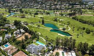 Magnificent frontline golf villa for sale in the heart of Nueva Andalucia, Marbella 781778 