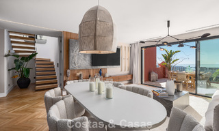 Move-in ready duplex penthouse, modern renovated, with stunning sea views for sale in Marbella - Benahavis 782398 
