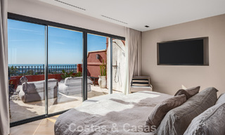 Move-in ready duplex penthouse, modern renovated, with stunning sea views for sale in Marbella - Benahavis 782403 