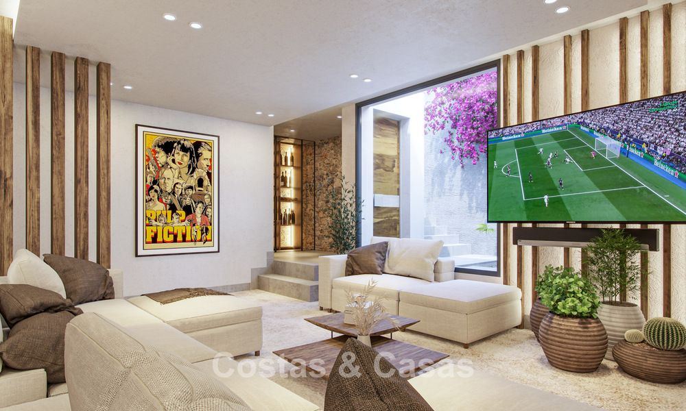 High-end new build villa with sea views for sale in a green enclave east of Malaga city centre 782535