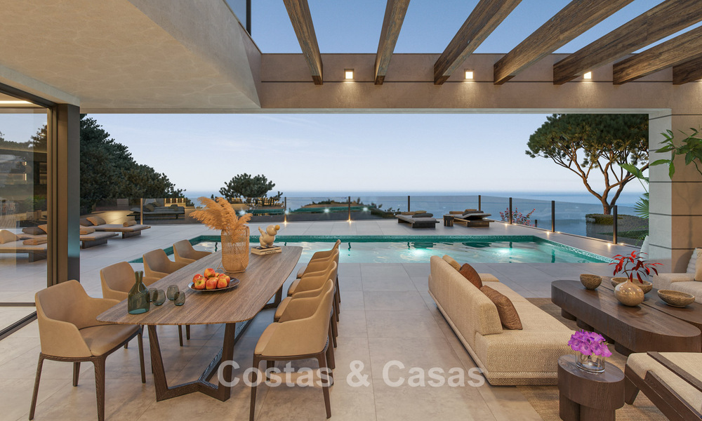 High-end new build villa with sea views for sale in a green enclave east of Malaga city centre 782545
