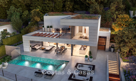 Modern, luxury new build villa with sea views for sale in a green, quiet area east of Malaga city centre 782550