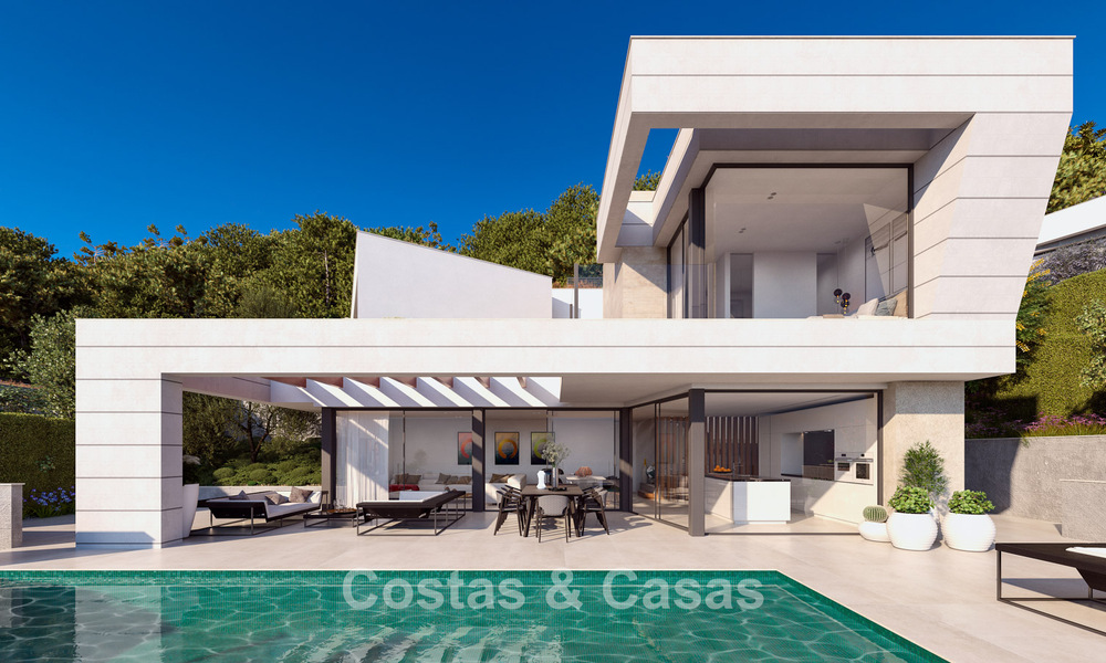 Modern, luxury new build villa with sea views for sale in a green, quiet area east of Malaga city centre 782552