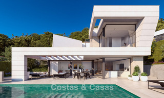 Modern, luxury new build villa with sea views for sale in a green, quiet area east of Malaga city centre 782552 