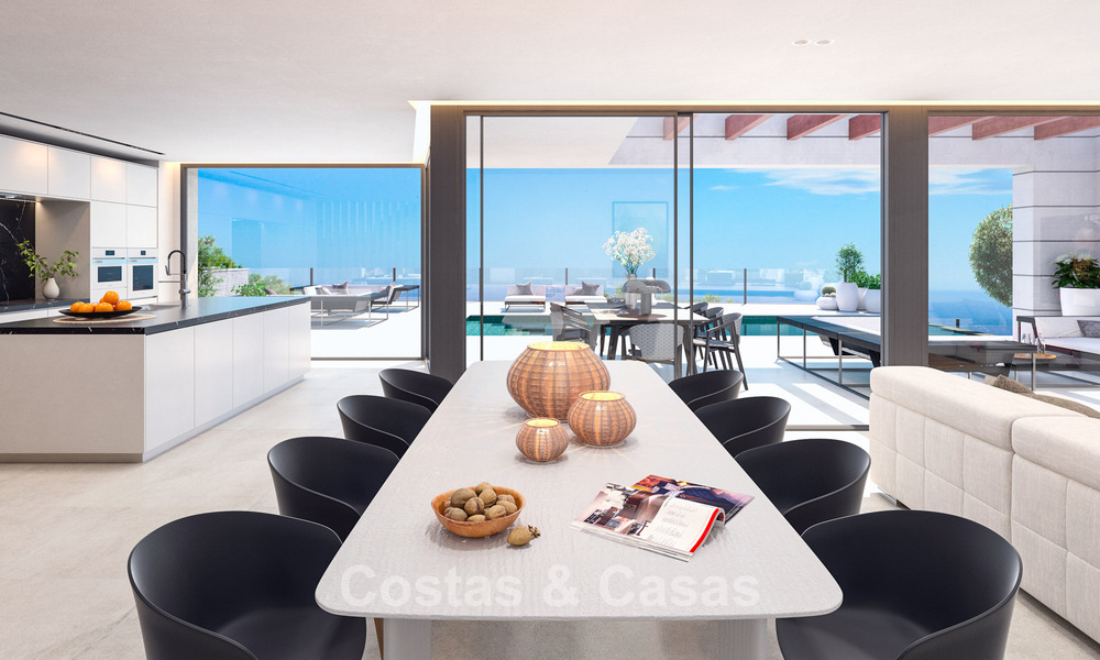 Modern, luxury new build villa with sea views for sale in a green, quiet area east of Malaga city centre 782554