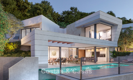 Sophisticated new build villa with sea views for sale in a new gated community east of Malaga 782556