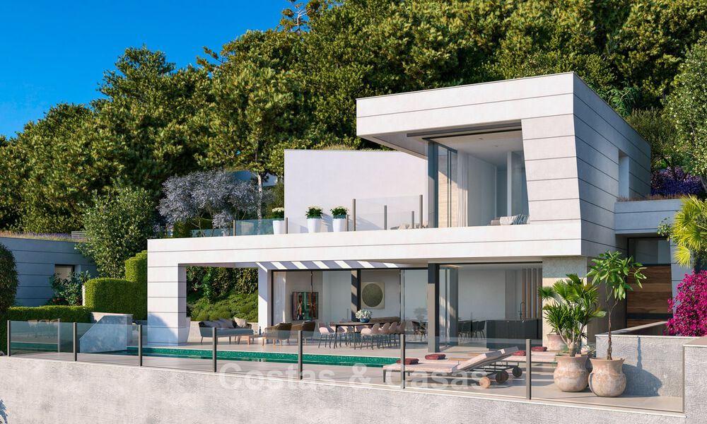 Sophisticated new build villa with sea views for sale in a new gated community east of Malaga 782558