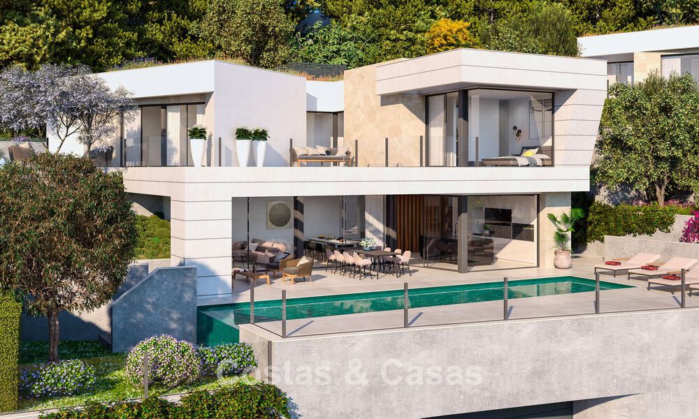 Sophisticated new build villa with sea views for sale in a new gated community east of Malaga 782559