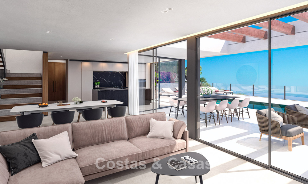 Sophisticated new build villa with sea views for sale in a new gated community east of Malaga 782562