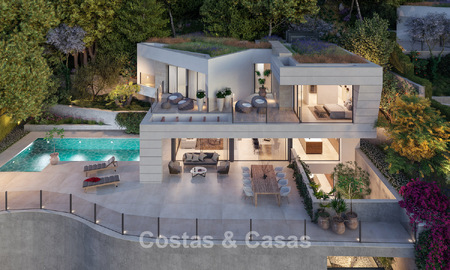 High-end new build villa with sea views for sale in a green area east of Malaga centre 782568