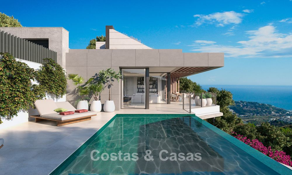 Designer new build villa with sea views for sale in a gated residential area east of Malaga centre 782572