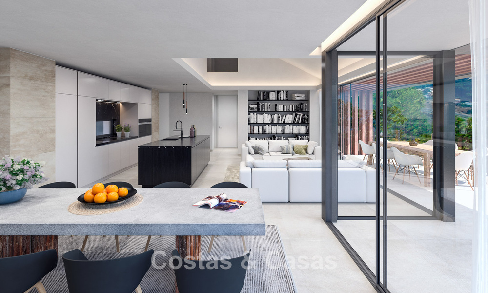 Designer new build villa with sea views for sale in a gated residential area east of Malaga centre 782573