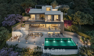Modern new build villa with panoramic sea views for sale surrounded by greenery east of Malaga centre 782576 