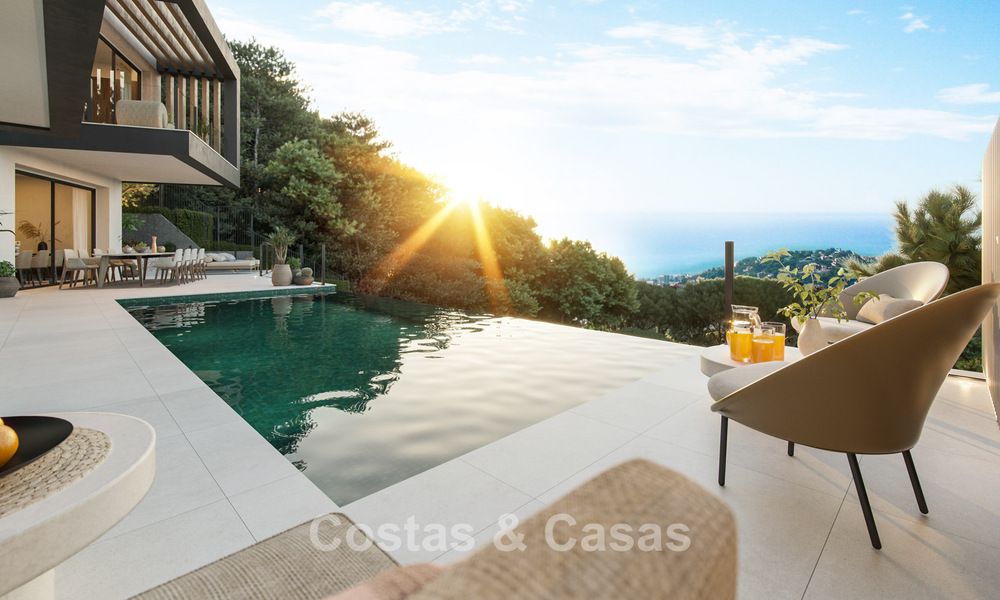 Launch. Off-plan modern luxury villa for sale with innovative architecture east of Malaga city centre 782588