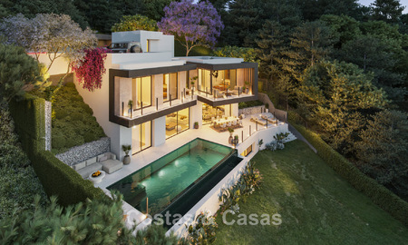 Launch. Off-plan modern luxury villa for sale with innovative architecture east of Malaga city centre 782589