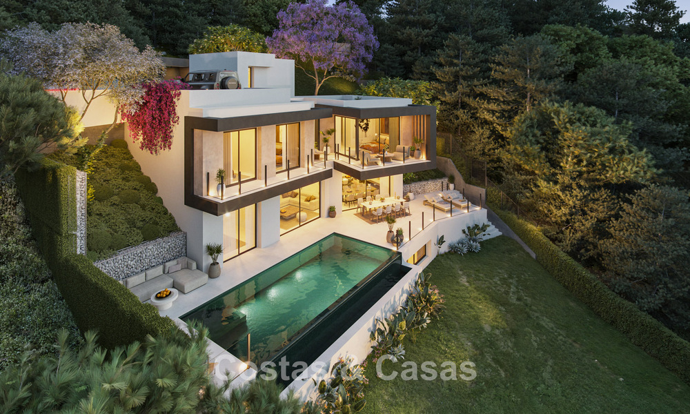 Launch. Off-plan modern luxury villa for sale with innovative architecture east of Malaga city centre 782589