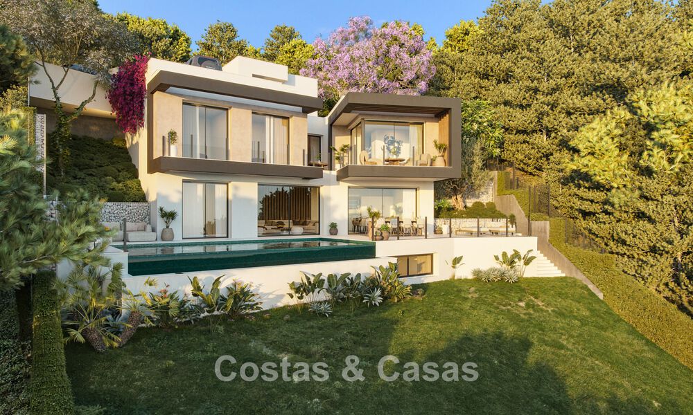 Launch. Off-plan modern luxury villa for sale with innovative architecture east of Malaga city centre 782590