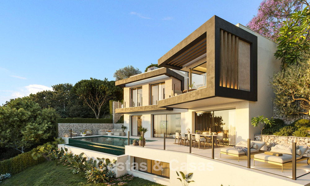 Launch. Off-plan modern luxury villa for sale with innovative architecture east of Malaga city centre 782591