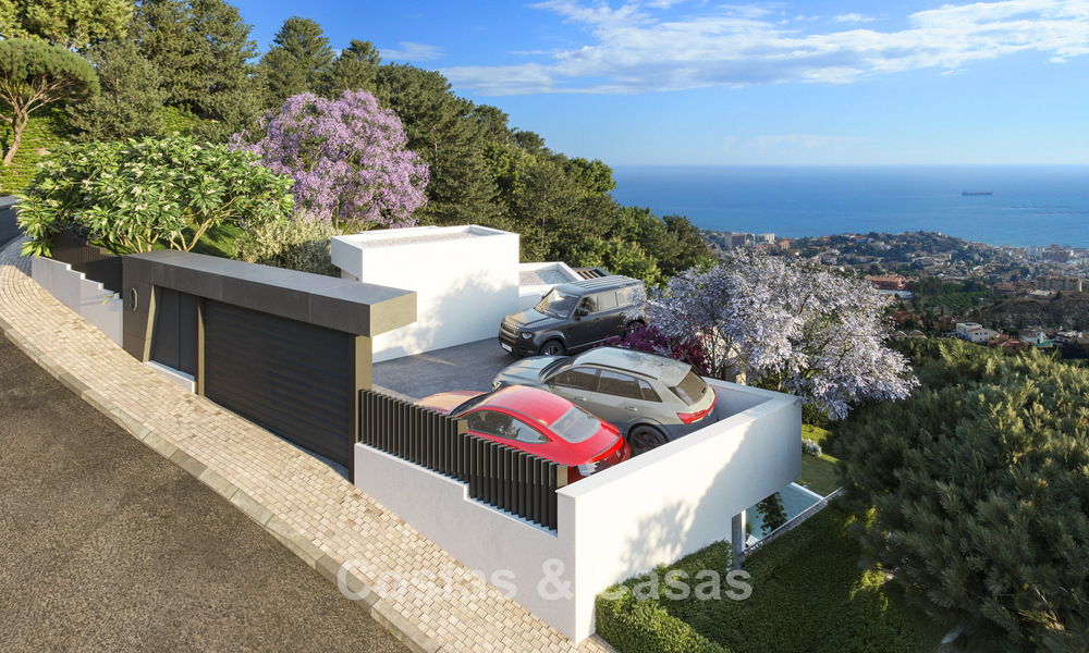 Launch. Off-plan modern luxury villa for sale with innovative architecture east of Malaga city centre 782592