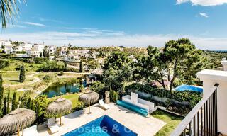 Move-in ready Mediterranean family villa for sale in a gated golf resort on the New Golden Mile between Marbella and Estepona 782147 
