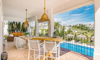 Move-in ready Mediterranean family villa for sale in a gated golf resort on the New Golden Mile between Marbella and Estepona 782182 