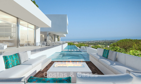 New high-end luxury villa with golf and sea views for sale in La Reserva Club in Sotogrande, Costa del Sol 782025
