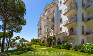 Duplex penthouse with sea views for sale in a gated, frontline beach complex in Puerto Banus, Marbella 782236 
