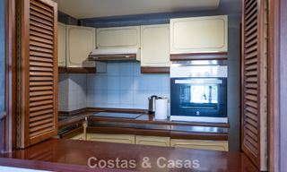 Duplex penthouse with sea views for sale in a gated, frontline beach complex in Puerto Banus, Marbella 782244 
