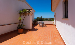 Duplex penthouse with sea views for sale in a gated, frontline beach complex in Puerto Banus, Marbella 782259 