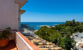 Duplex penthouse with sea views for sale in a gated, frontline beach complex in Puerto Banus, Marbella 782262 