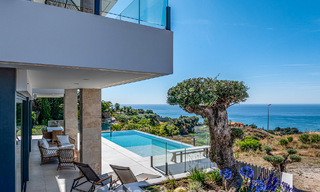 Move-in ready, modern luxury villa with panoramic sea views for sale in a quiet residential area in Benalmadena, Costa del Sol 782316 