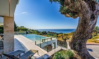 Move-in ready, modern luxury villa with panoramic sea views for sale in a quiet residential area in Benalmadena, Costa del Sol 782335 