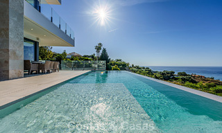 Move-in ready, modern luxury villa with panoramic sea views for sale in a quiet residential area in Benalmadena, Costa del Sol 782355 