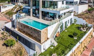 Move-in ready, modern luxury villa with panoramic sea views for sale in a quiet residential area in Benalmadena, Costa del Sol 782361 