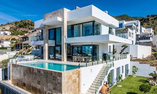 Move-in ready, modern luxury villa with panoramic sea views for sale in a quiet residential area in Benalmadena, Costa del Sol 782362 