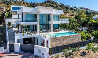 Move-in ready, modern luxury villa with panoramic sea views for sale in a quiet residential area in Benalmadena, Costa del Sol 782364 