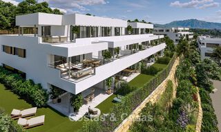 New project of contemporary luxury apartments for sale within walking distance of the beach and sea view in West Estepona 783263 