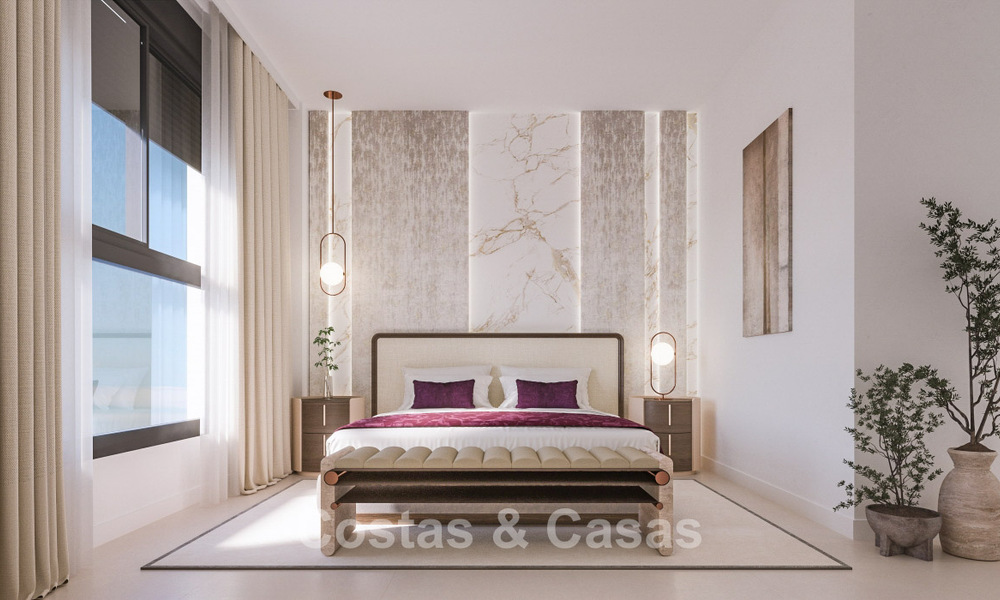 New contemporary apartments with stunning sea views for sale near Estepona centre 783354