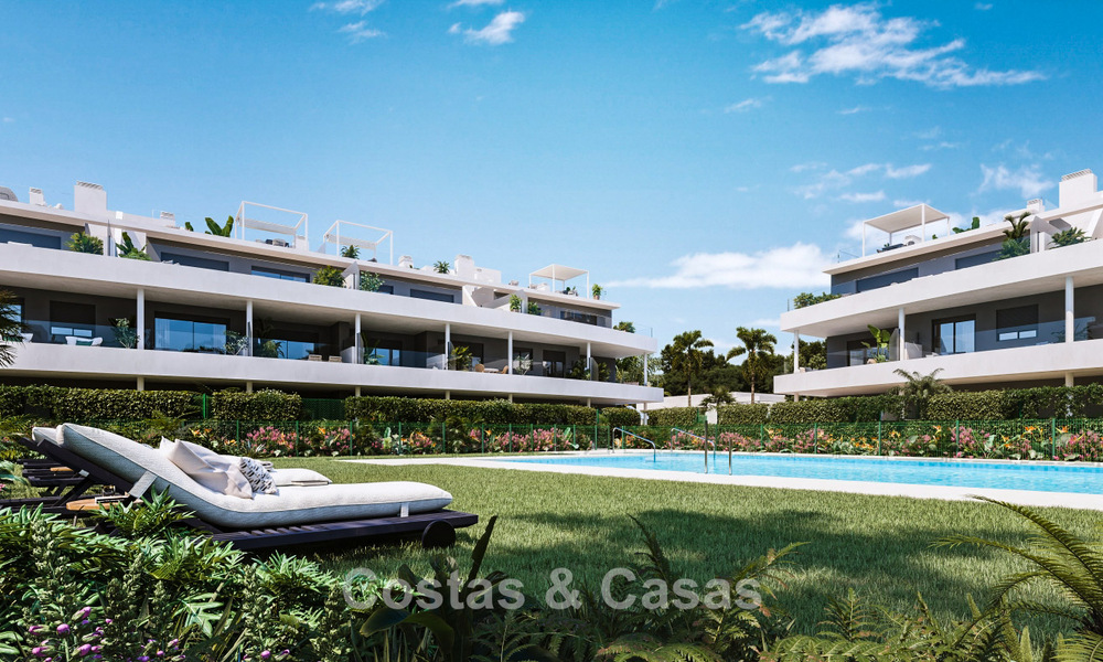 New contemporary apartments with stunning sea views for sale near Estepona centre 783356