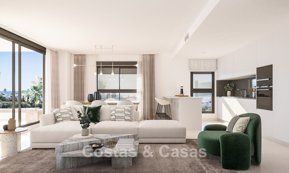New contemporary apartments with stunning sea views for sale near Estepona centre 783358