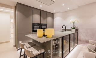 High quality renovated garden apartment with open sea views for sale, frontline beach between Marbella and Estepona 783409 