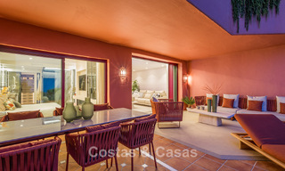 High quality renovated garden apartment with open sea views for sale, frontline beach between Marbella and Estepona 783410 